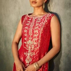 Vaishi Sharara Set - Red -Abhinaya shop ad f21s36 red 4 1