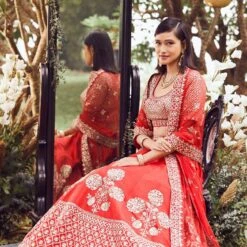 Daivi Lehenga -Abhinaya shop ad fw20ab012lcd red garnet 3
