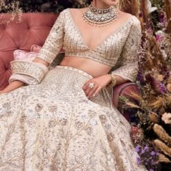 Eilnaz Lehenga 5 Eilnaz Lehenga -Abhinaya shop ad fw20sj017lcd gold 3