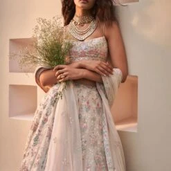 Mistletoe Lehenga​ -Abhinaya shop ad s21a3 ivory 5