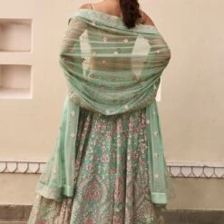 Lovestruck Lehenga - Aqua -Abhinaya shop ad s21a4 aqua 3