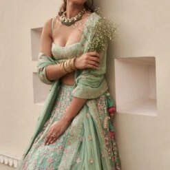 Lovestruck Lehenga - Aqua -Abhinaya shop ad s21a4 aqua 6