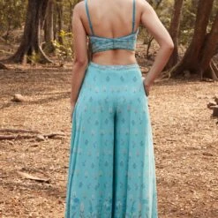 The Aquarius Sharara Set -Abhinaya shop ad s21ma223 ice blue 4