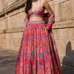 Swan Song Lehenga Set - Pink