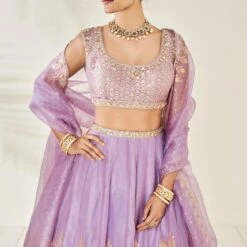 Amari Lehenga Set - Lilac -Abhinaya shop ad ss20rr101 lilac 4