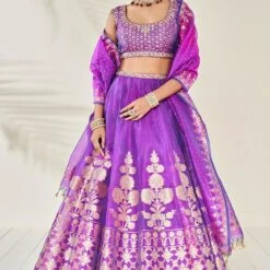 Amari Lehenga Set - Purple