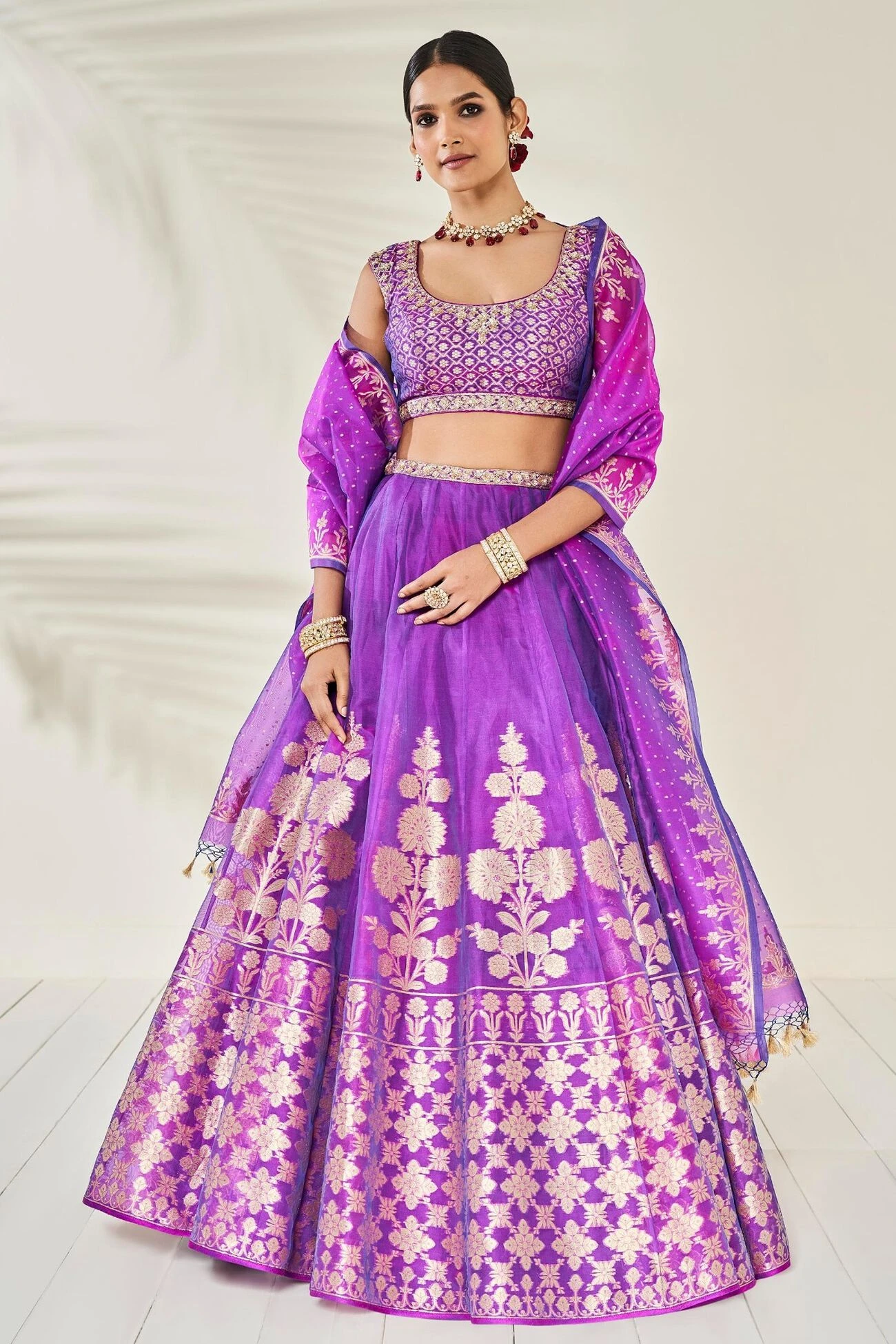 Amari Lehenga Set - Purple 1 Amari Lehenga Set - Purple