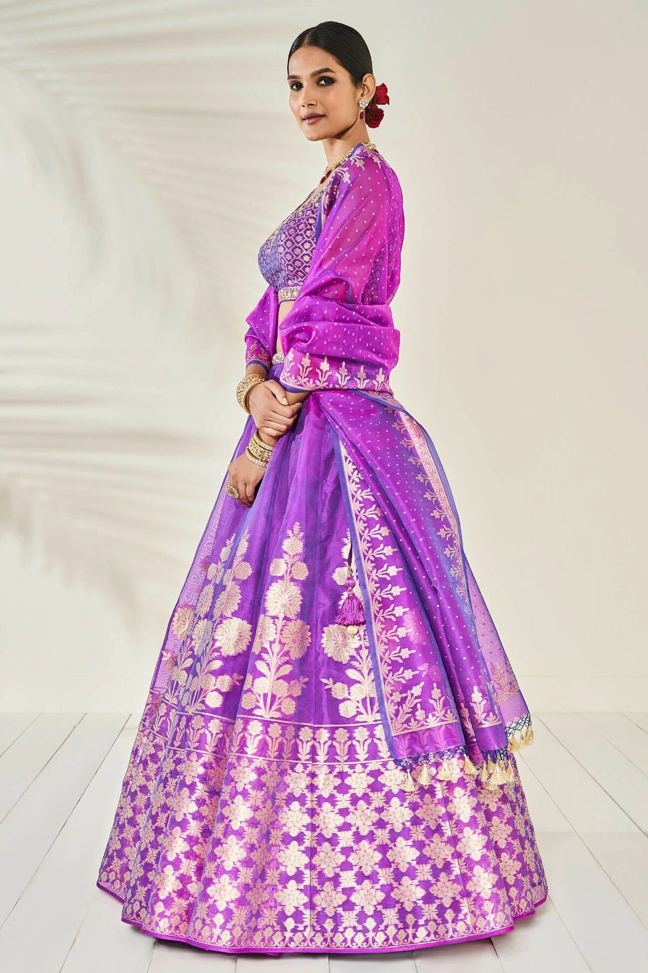 Amari Lehenga Set - Purple 2 Amari Lehenga Set - Purple - Image 2