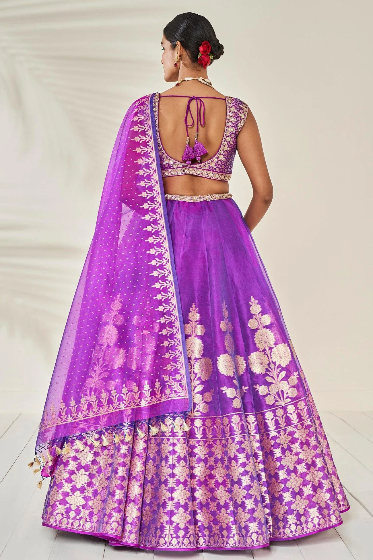Amari Lehenga Set - Purple 3 Amari Lehenga Set - Purple - Image 3