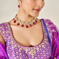 Amari Lehenga Set - Purple 9 Amari Lehenga Set - Purple -Abhinaya shop ad ss20rr101 purple 5