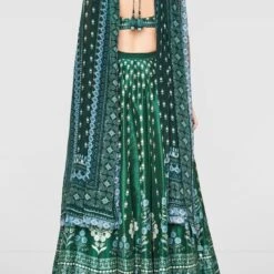 Gulika Lehenga -Abhinaya shop fw19rrm286 green 4