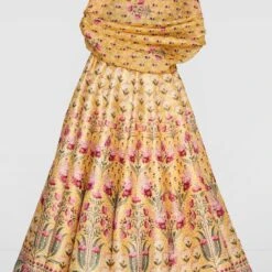 Nirvi Lehenga -Abhinaya shop ss19mba208 yellow 2