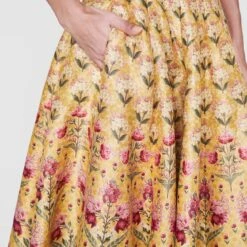 Nirvi Lehenga -Abhinaya shop ss19mba208 yellow 5