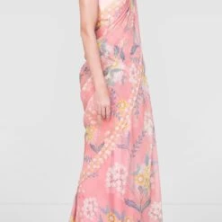 Meera Saree - Blush -Abhinaya shop ss19rrs195s ss19rrs195c blush 2