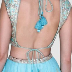 Alethi Lehenga-Powder Blue -Abhinaya shop ss20rr100 seafoam 5